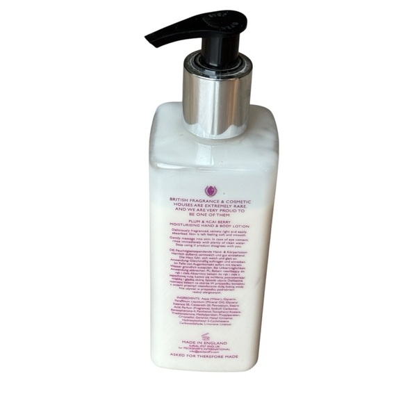 Pecksniff's Plum & Acai Berry Body Lotion Limited Edition 10.1 oz - Picture 6 of 6